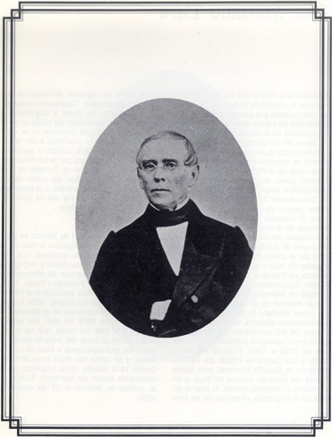 Teodosio Lares. Imagen tomada de: Enrique Cárdenas de la Peña, Mil personajes en el México del siglo XIX, 1840-1870, México, Somex, 1979, t. II, p. 318.